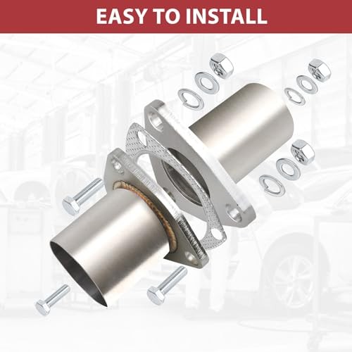 Exhaust Flange Repair Piping Kit 2.25″ ID with Gasket and 3 Bolts for 2.25″ID
