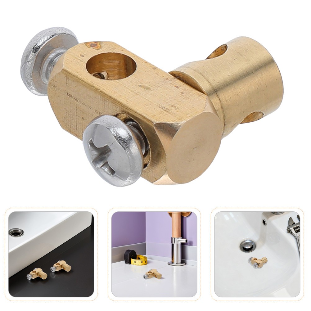 6Pcs Brass Sink Lift Rod Joint Durable Reusable Universal Bathroom Repair Parts