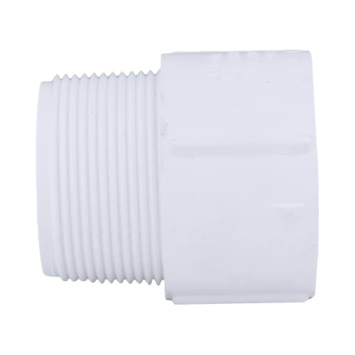 2/2 SCH 40 MALE ADAPTER MPT X S PRESSURE 2 1/2 Inch ( EACH qty: 1 ) 1 White