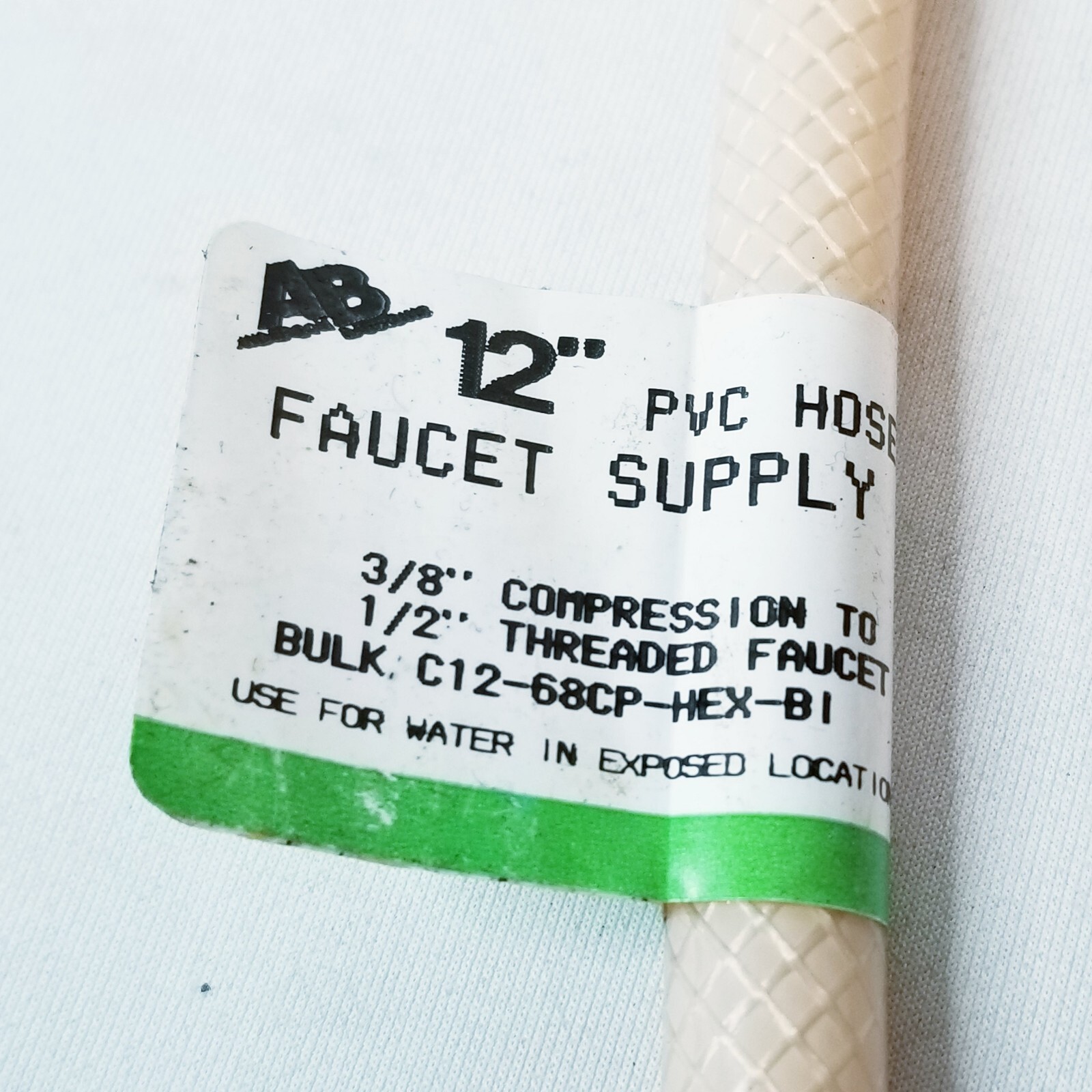 9 Pack Faucet Water Supply Hose PVC 3/8″ Compression 1/2″ Threaded Female Pipe