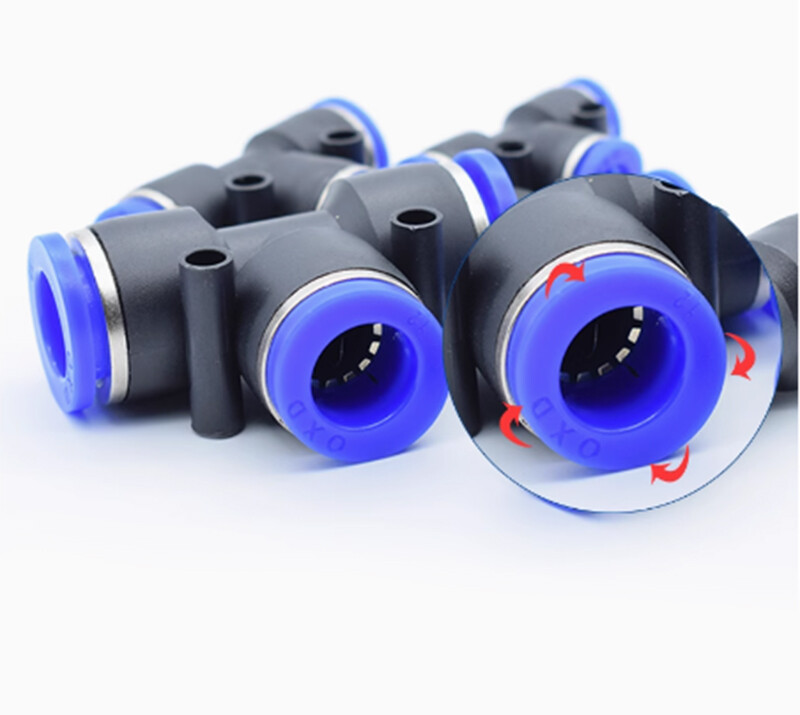 Nylon Pneumatic Equal Tee Connector Fitting 4mm 5mm 6mm 8mm 10mm 12mm – Push Fit