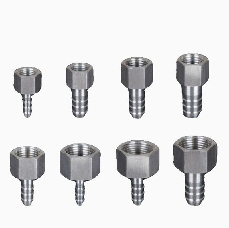 Stainless Steel Female BSP Thread Barb Hose Tail Pagoda Pipe Fitting Connectors