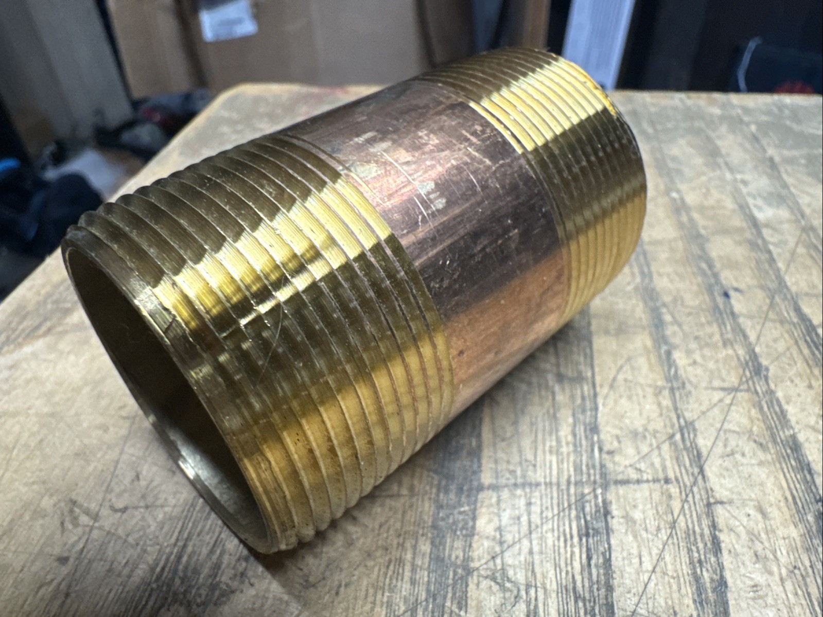 1-1/2″ Mnpt X 3″ Length TBE Brass Pipe Nipple 1J3979-D10