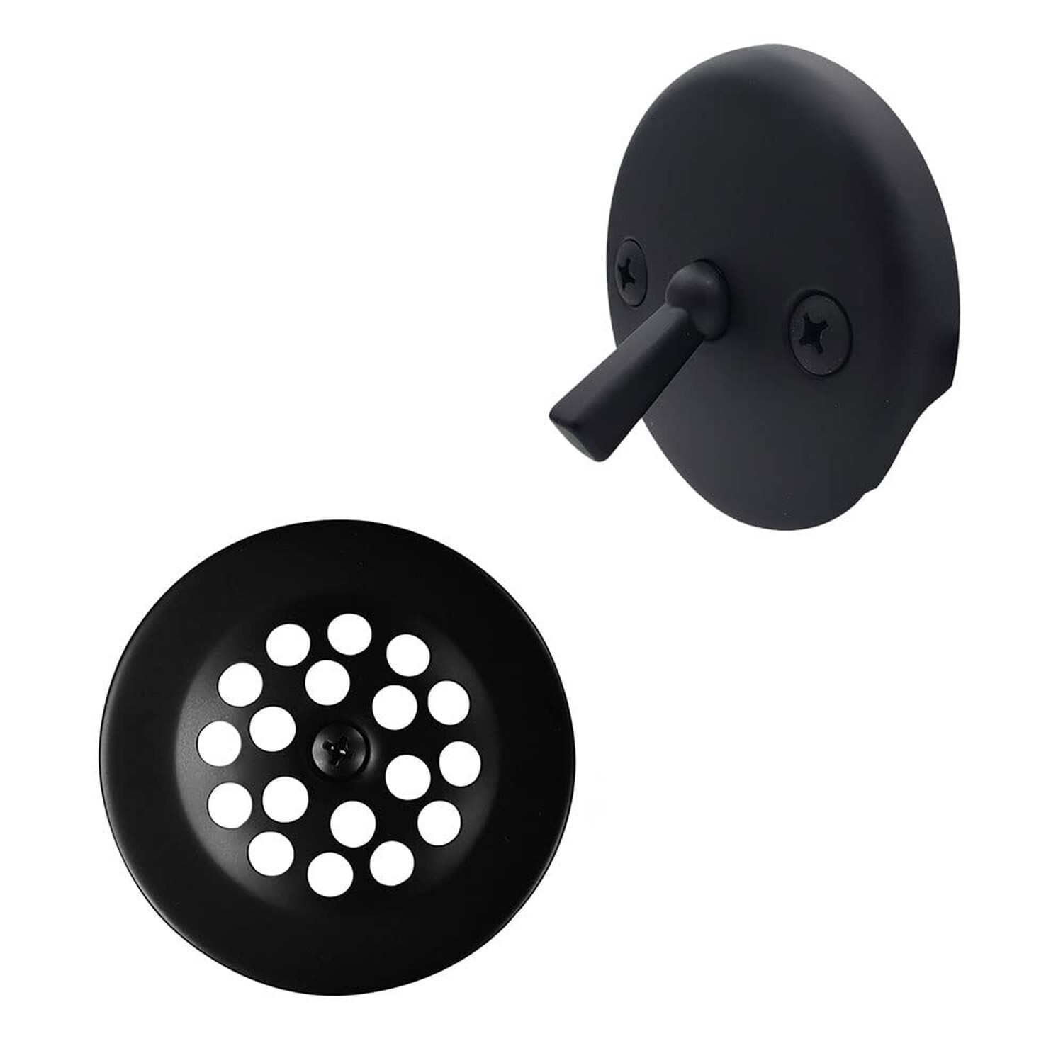 Westbrass 592144-62 Black 1-1/2″ Tubular Trip Lever Bath Waste Drain Kit, Mat…