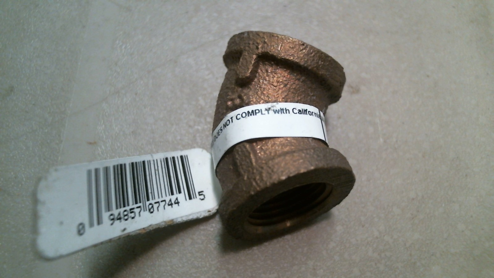 Anderson AB100-45RB-C Threaded 3/8″ Red Brass Elbow 45°, LOT OF 2 FREE SHIPPING