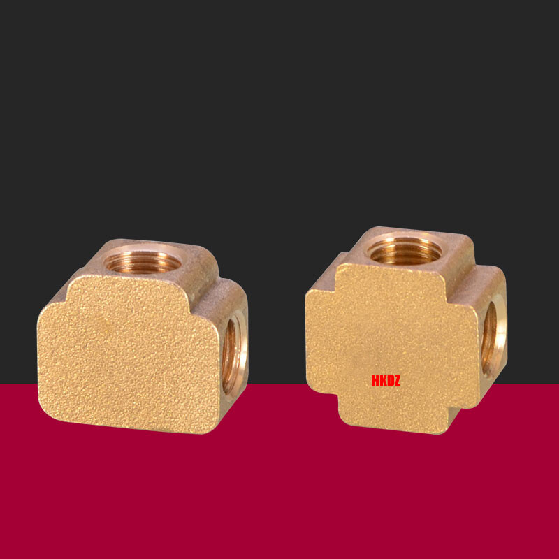 1/8″ 1/4″ 3/8″ BSP Female Brass Pipe Fitting Tee 3 Way/Cross 4 Way Gas Connector