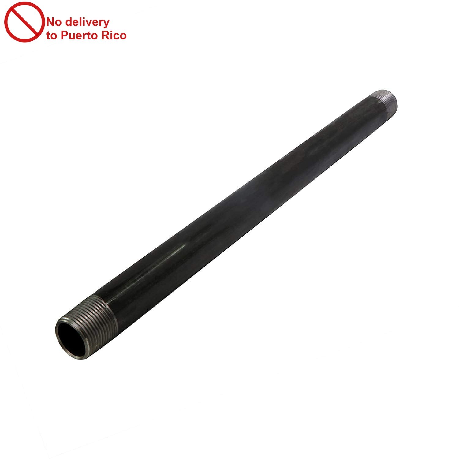 Black Steel Pipe, Schedule 40 Threaded Fitting, 2 In. x 36 In. Fast delivery
