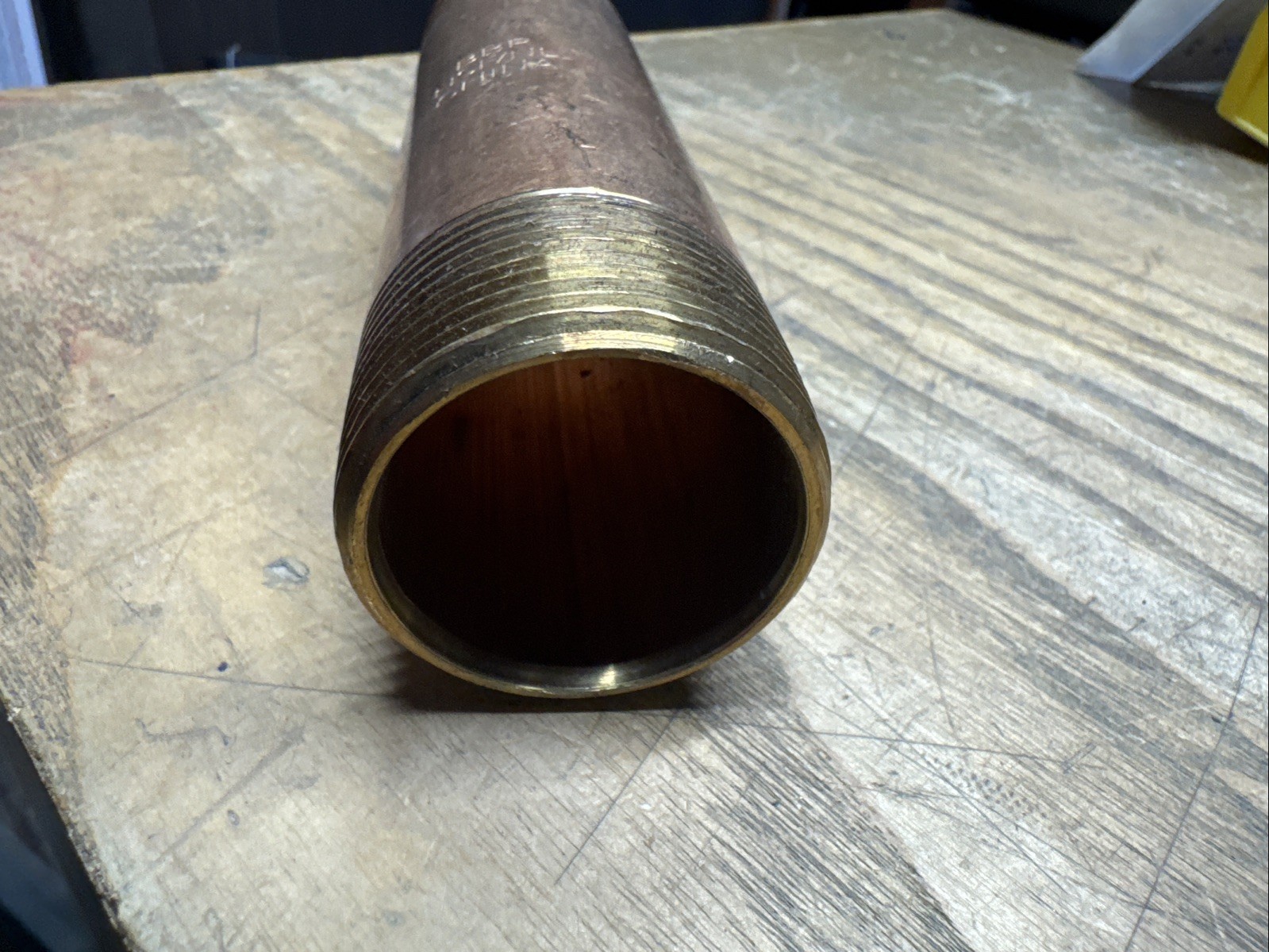 1-1/4″ Mnpt X 6″ Length TBE Red Brass Pipe Nipple NPT NSF NL 1J3972-D10