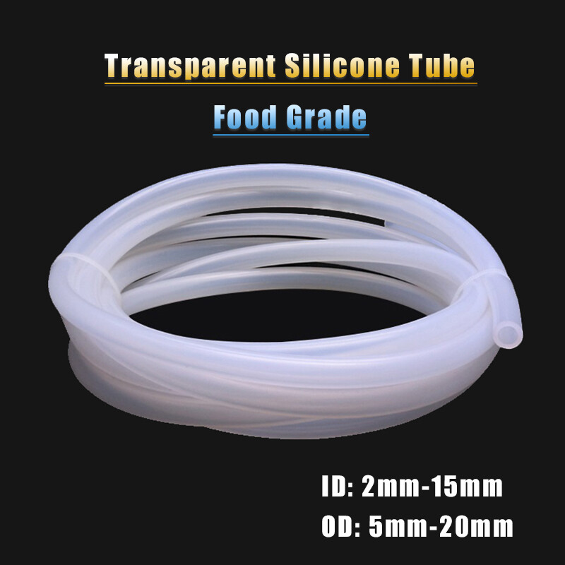 ID 2mm-15mm Transparent Silicone Tube Food Grade Flexible Water Hose Vacuum Pipe