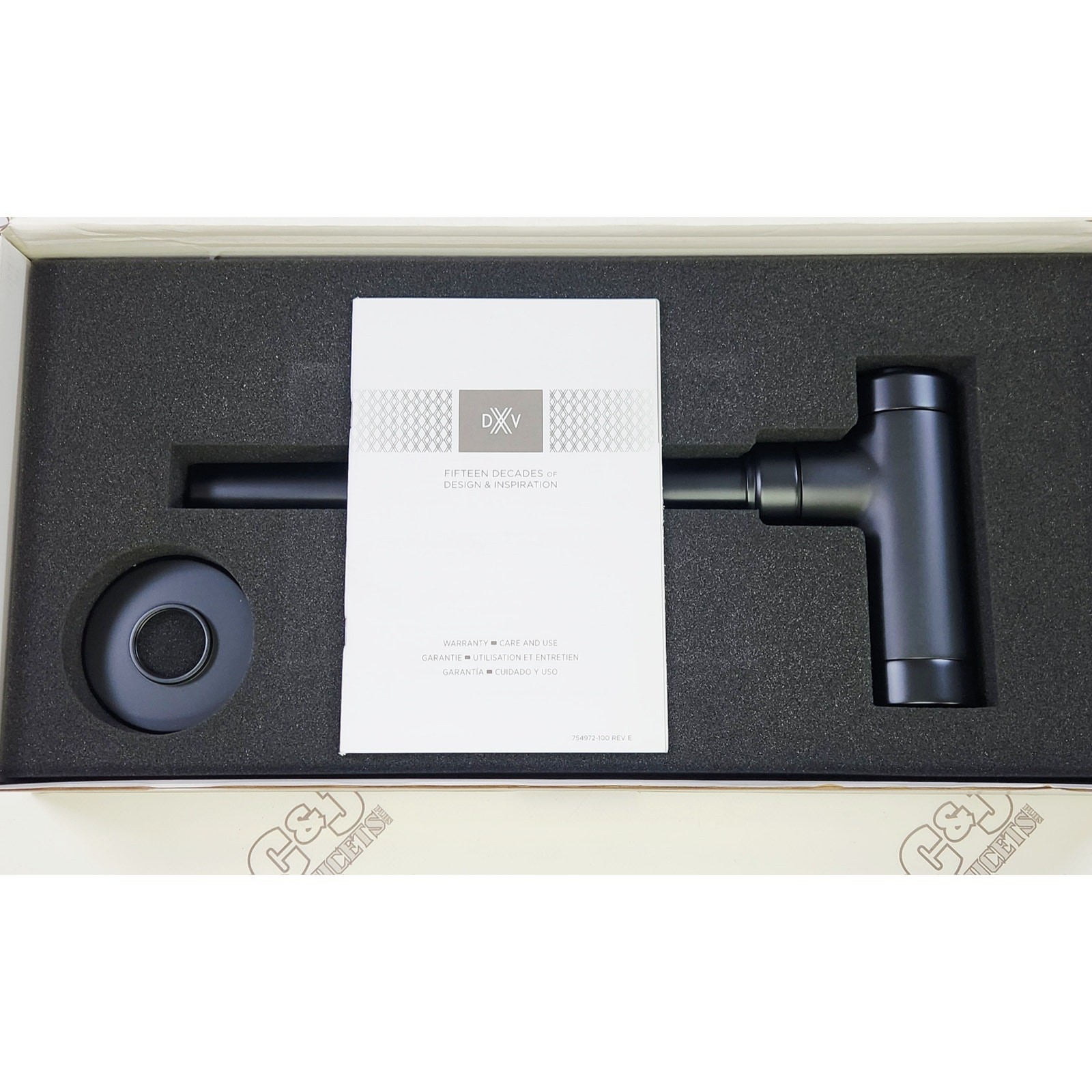 DXV D35700030.243 Modulus Round Brass Bottle P-Trap – Matte Black