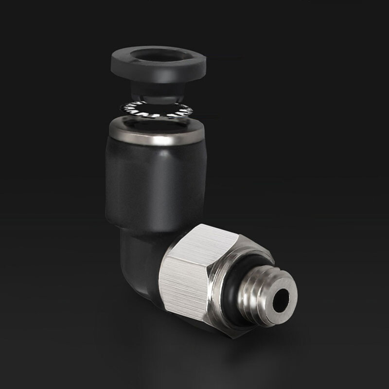 Pneumatic Push In Fitting Air Water Pipe – 90° Male Elbow Stud 3/4/5/6/8/10 mm