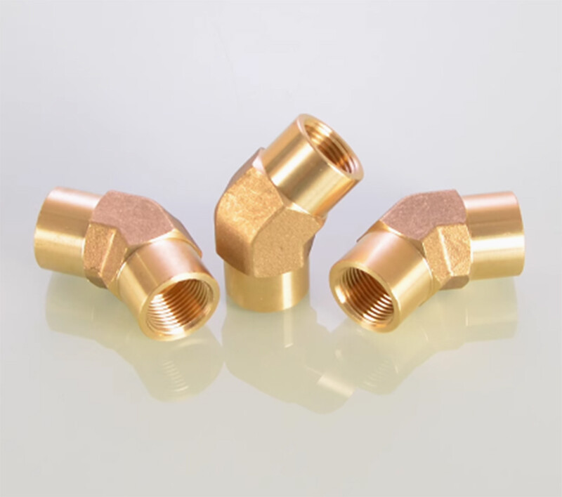 1/8″ 1/4″ 3/8″ 1/2″ BSP Male/Female Thread Brass Pipe Connector 45 Degree Elbow