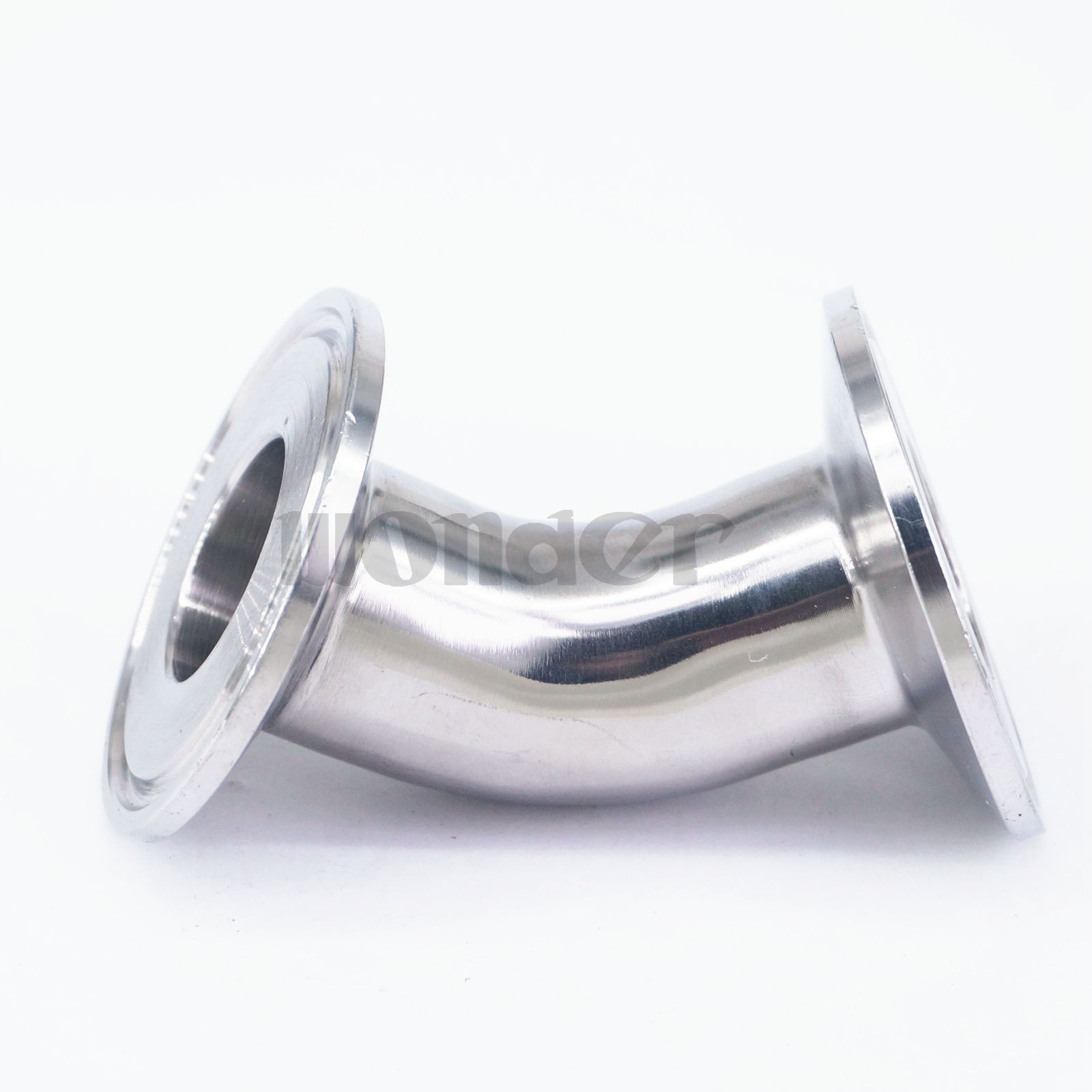 1.5″ Tri Clamp x 25mm Pipe OD SUS304 45 Degree Elbow Sanitary Fitting Home Brew