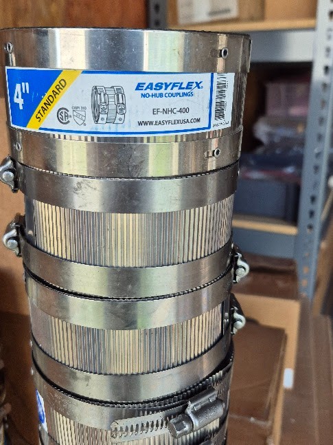 Easyflex No Hub bands, various sizes, free UPS shipping CONUS