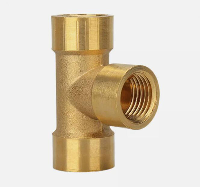 1/8″ 1/4″ 3/8″ Brass BSP Female Thread T-Shape Equal Tee Connector Pipe Fitting
