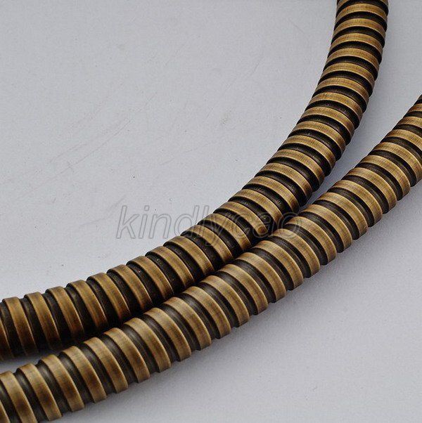 1.5M Antique Brass Flexible Shower Hose Bathroom Heater Water Head Pipe Kba024