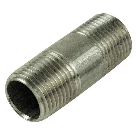 Zoro Select E6bng05 1-1/4″ Mnpt X 3-1/2″ Tbe Stainless Steel Pipe Nipple Sch