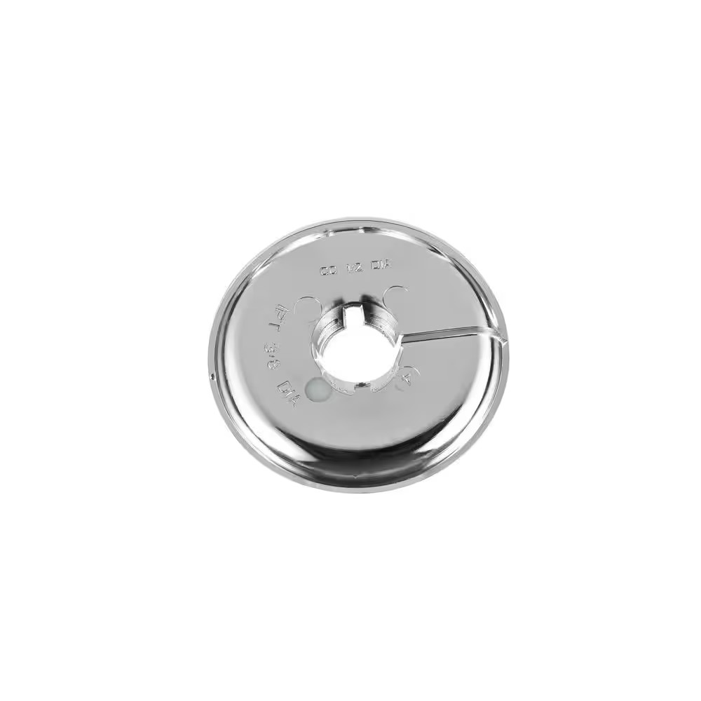 1/2 In. X 2.5 In. Plastic P-Trap Copper Tube Chrome-Plated Floor and Ceiling Pla