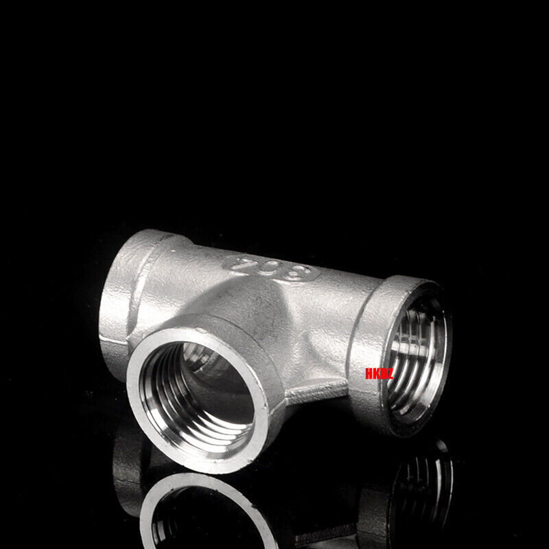 304 Stainless Steel Pipe Fittings BSP 1/4″~2″ Female/Male Thread 3-Way Connector