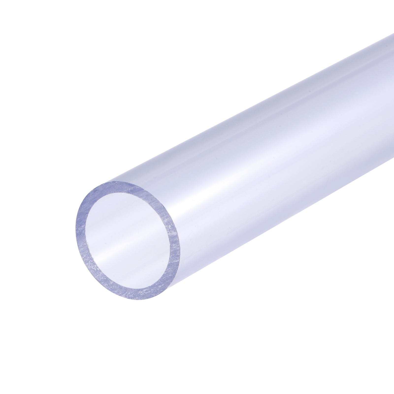 PVC rigid round tube 20mm ID 25mm OD 500mm transparent high transparency