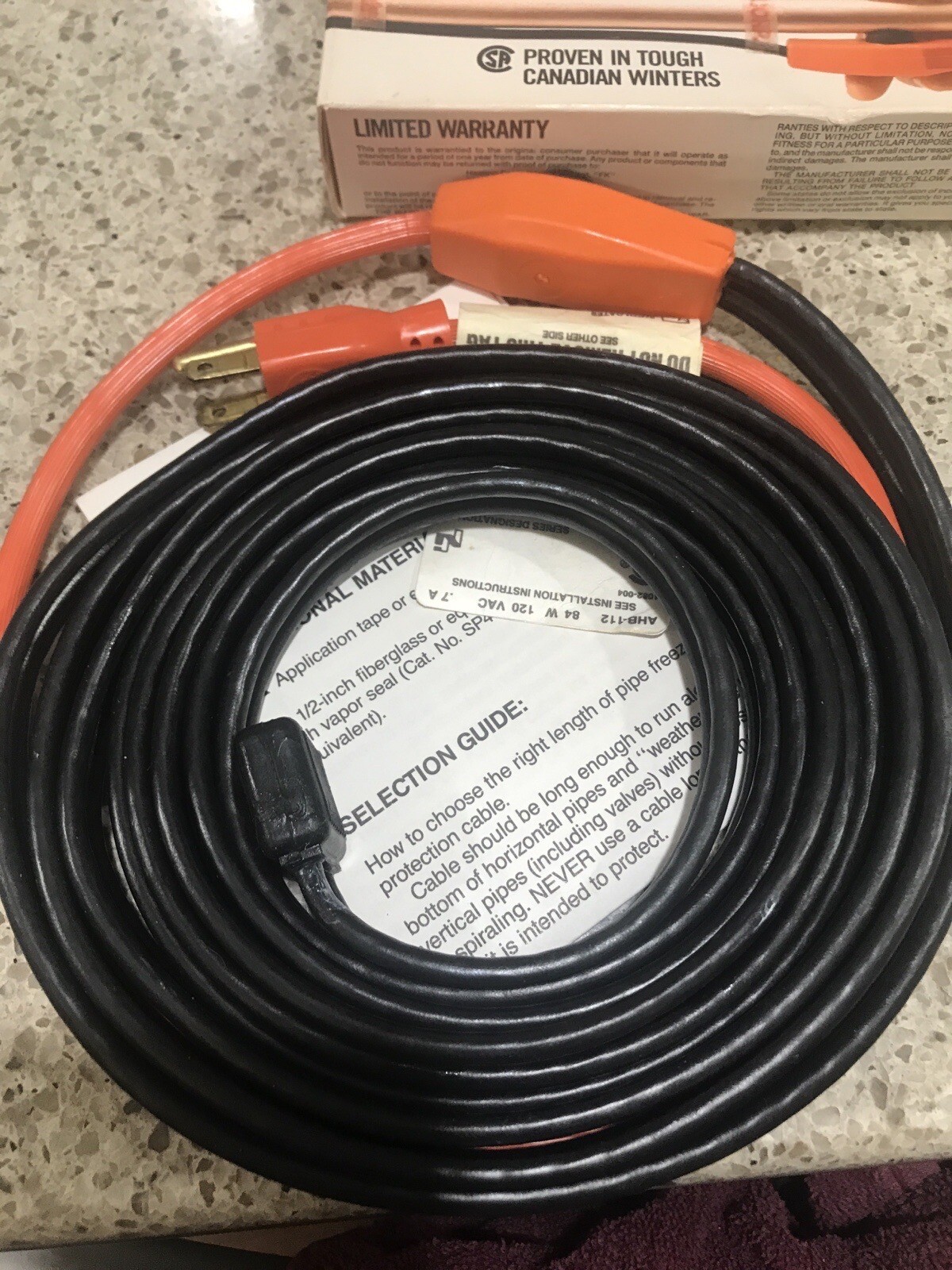 Thermwell Frost King Heat Tape 12 Feet Pipe Heating Cable – HC12