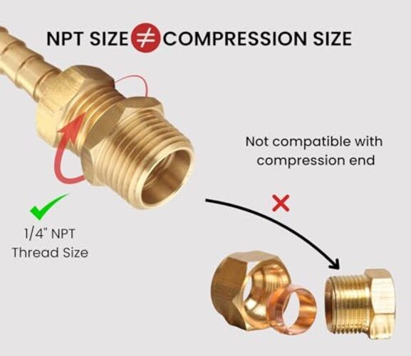 1/2 Inch NPT Male x 1/4 Inch NPT 1/4″ NPT Female x 1/2″ NPT Male 10 Piece
