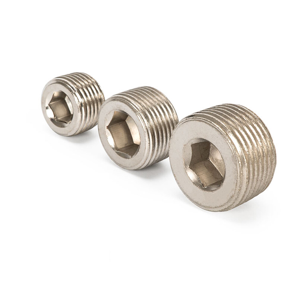 M5 1/8″ 1/4″ 3/8″ 1/2 Female Pipe Countersunk Plug Iron Internal Hex Head Socket