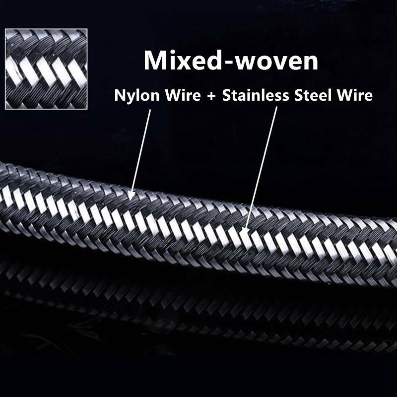 1/2 DN15 Stainless Steel Woven Plumbing Hose Water Pipe For Faucet Bathroom