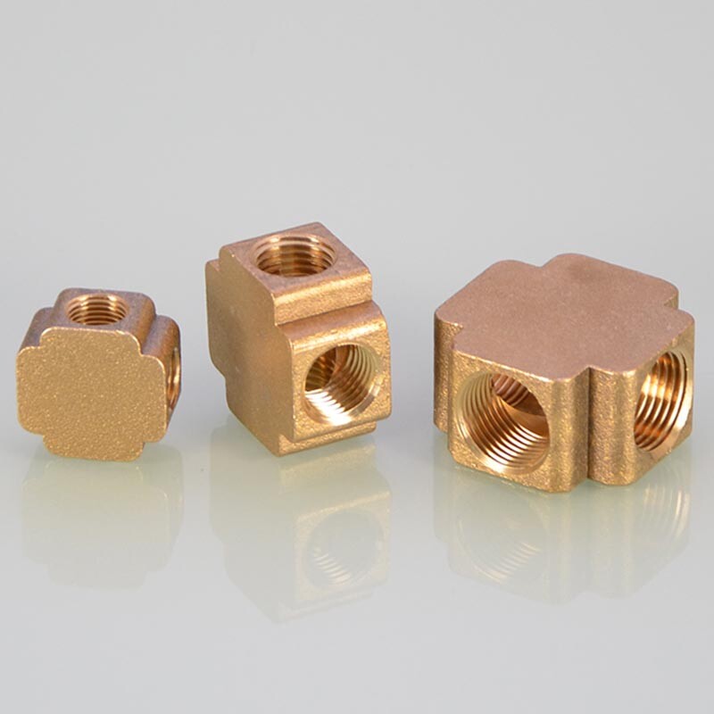 1/8″ 1/4″ 3/8″ Tee 3 Ways / Cross 4 Ways BSP Brass Female Pipe Fitting Connector