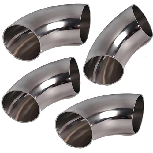 3″ 90 Degree SS304 Mandrel Bend Elbow (4 Pack) – Stainless Steel 3in 4 Pack