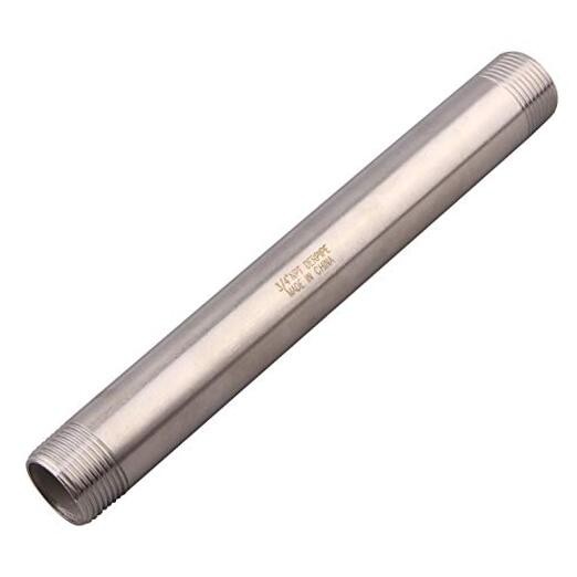 3/4″ X 3/4″ NPT Male Nipple Stainless Steel 304 Cast 3/4″ Male NPT 8″ Length