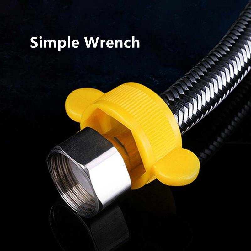 1/2 DN15 Stainless Steel Woven Plumbing Hose Water Pipe For Faucet Bathroom