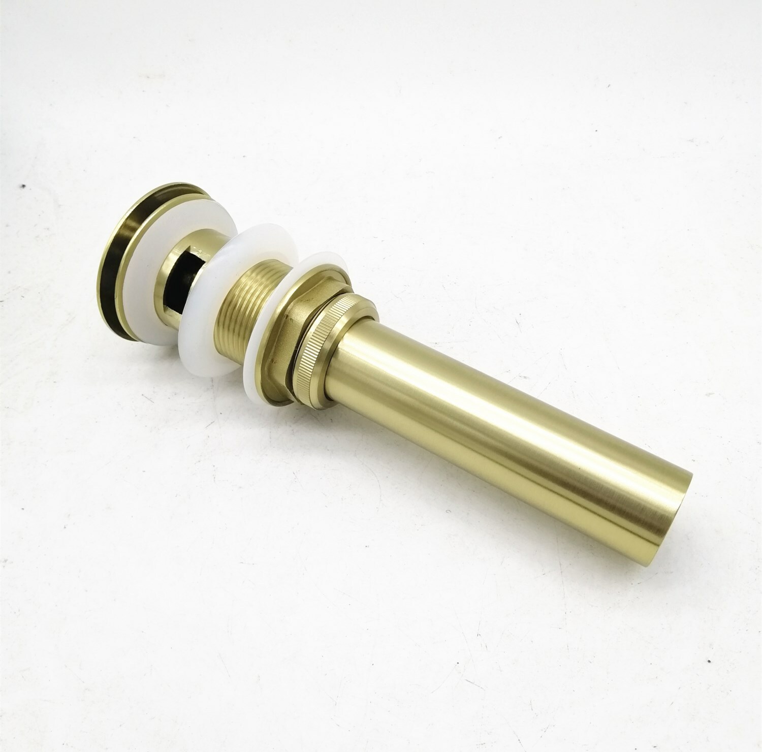 Brushed Gold Color Basin Pop up Drain-pipe Basin Sink Drain Pipe with/Overflow