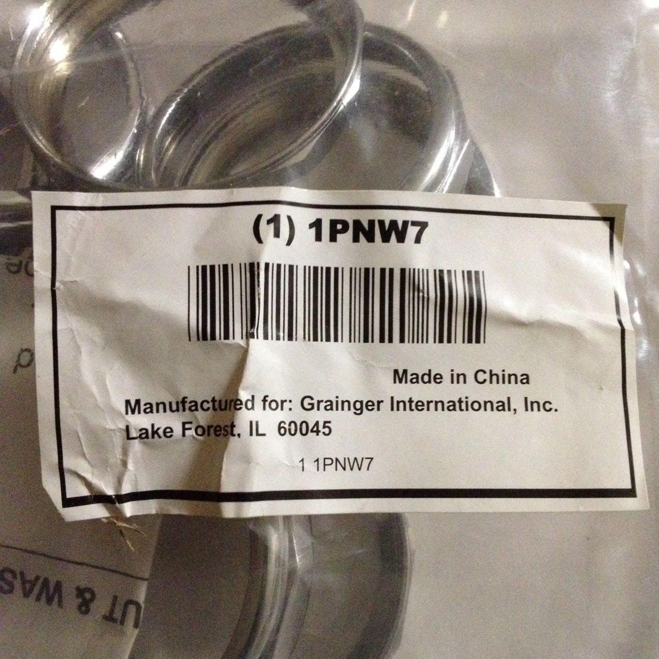 *** Bag of Ten ***, 2″ Slip Nuts & Rubber Washers, 1PNW7, Pipe Dia 2 In