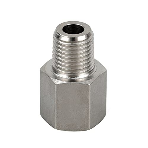 Metalwork 304 Stainless Steel Pipe 1/8″ NPT Male x 1/8″ G Female Thread 1 Pcs