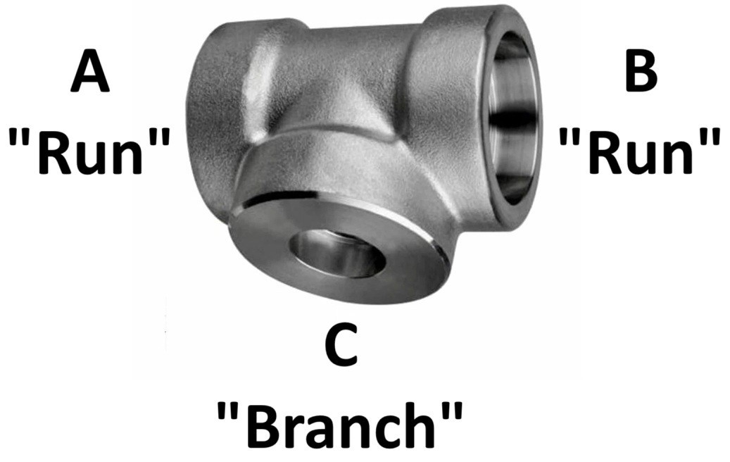 Various Size Connection of Reducing Tee Class 3000 Black Forged Steel Fitting