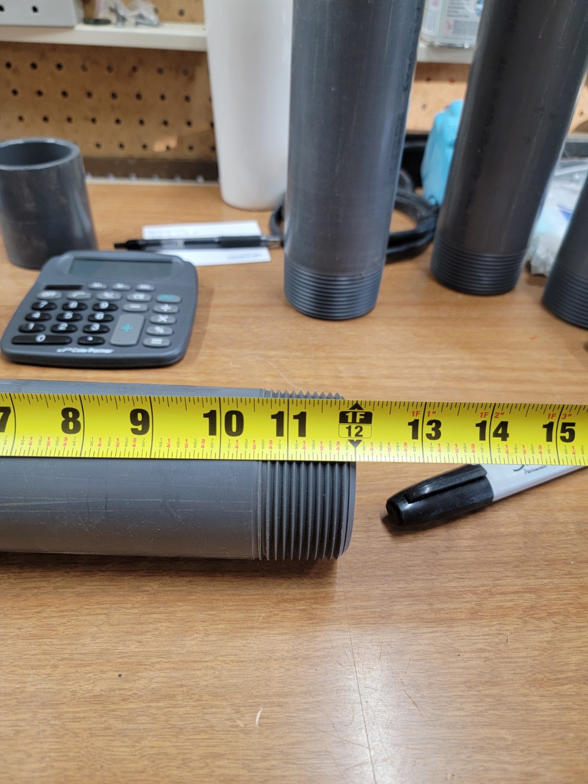 2-1/2″ x 12″ 861-300 2-1/2″ Mnpt X 12″ Tbe Pvc Pipe Nipple Sch 80.