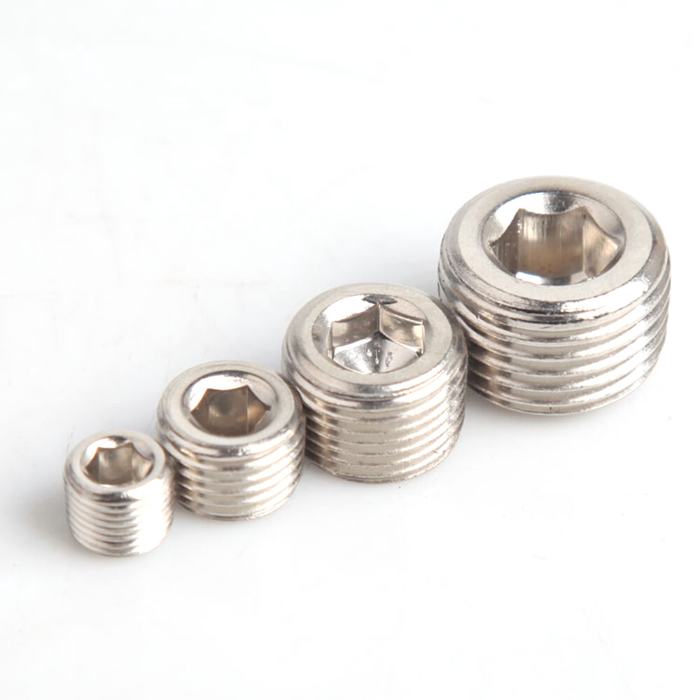 M5 1/8″ 1/4″ 3/8″ 1/2 Female Pipe Countersunk Plug Iron Internal Hex Head Socket