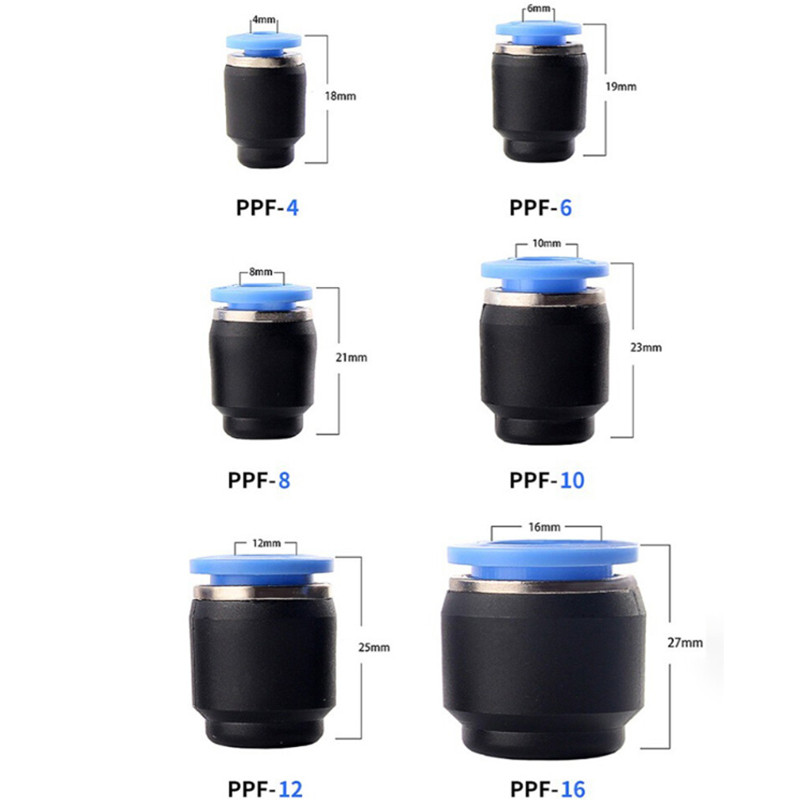 4mm-16mm Nylon Pneumatic Blanking Cap Tube Push Fit Connector Air Line Pipe Cap