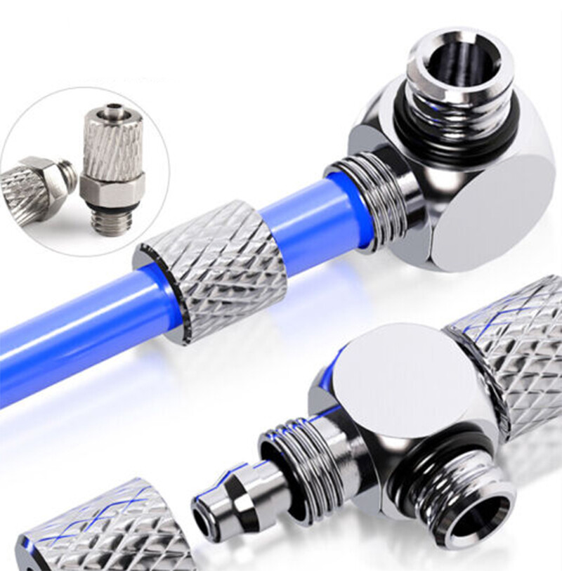 Mini Pneumatic Connector Push In Air Fitting Elbow Male Thread Quick M3-M6 Pipe