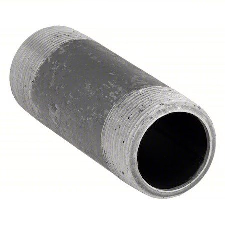Zoro Select 40810 1-1/2″, Black Steel Black Pipe Nipple, Schedule 80, 40810