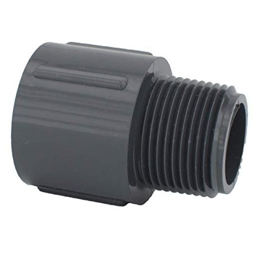SCH 80 MALE ADAPTER SXMPT PRESSURE (Unit Piece) 1 Inch ( EACH qty: 1 ) 1 Gray