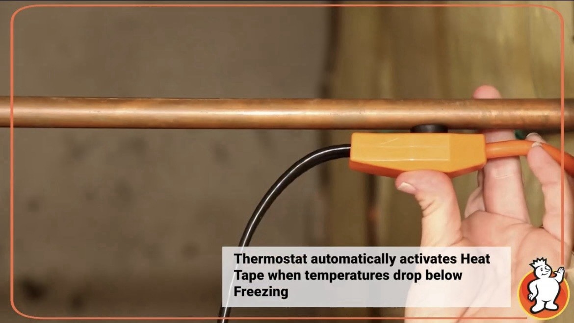 FROST KING Electric Water Pipe Heat Cable 12ft / -40F Degrees Freeze Protection