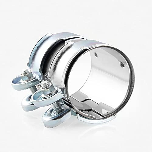 2.5″ Joint Exhaust Band Clamp Stainless Steel Exhaust Clamp Pipe Connector 65