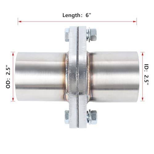 Exhaust Flange Repair Piping Kit to 2.5″ OD with Gasket and Bolt for 2.5″ ID