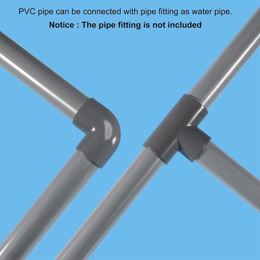 20-315mm Grey PVC Round Tube / Pipe Solvent Weld Length 2cm 5cm 8cm 10cm ~ 50cm