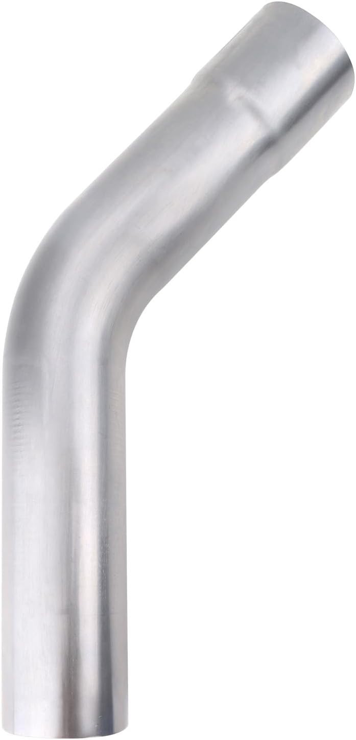 Exhaust 45 Degree Tube 3.5″ OD, Mild Steel Exhaust Pipe 3.5inch 45 Degree 1PCS