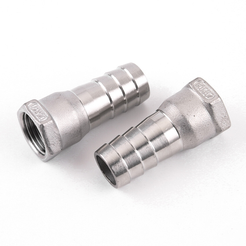 BSP 1/4″-2″ Female Thread Fitting x Barb Hose Tail End Connector Stainless Steel