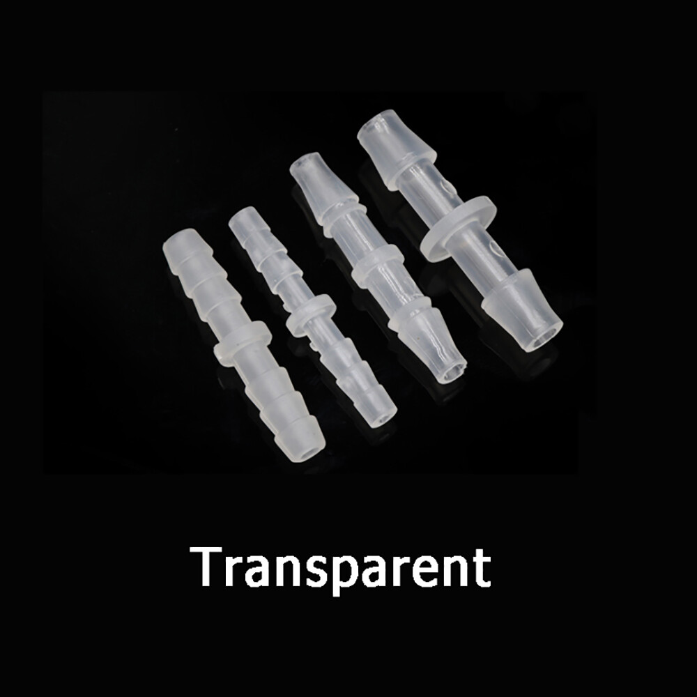 1.6mm-10mm Straight Plastic Hose Joiner Barbed Connectors Air Fuel Water Tubing