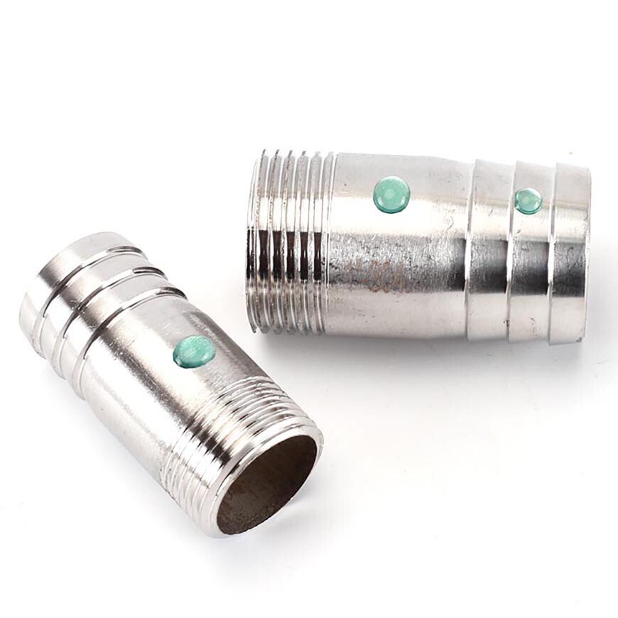 BSP 1/8″ ~ 4″ Hose Joiner Connector Tail 304 Stainless Steel Barbed Pipe Fitting